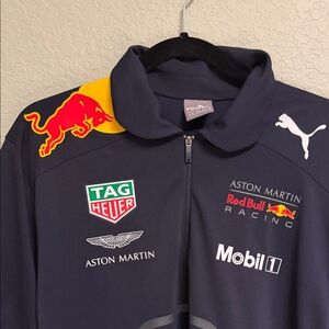 Puma F1 Red Bull Aston Martin Racing top - half zip - Dark Blue